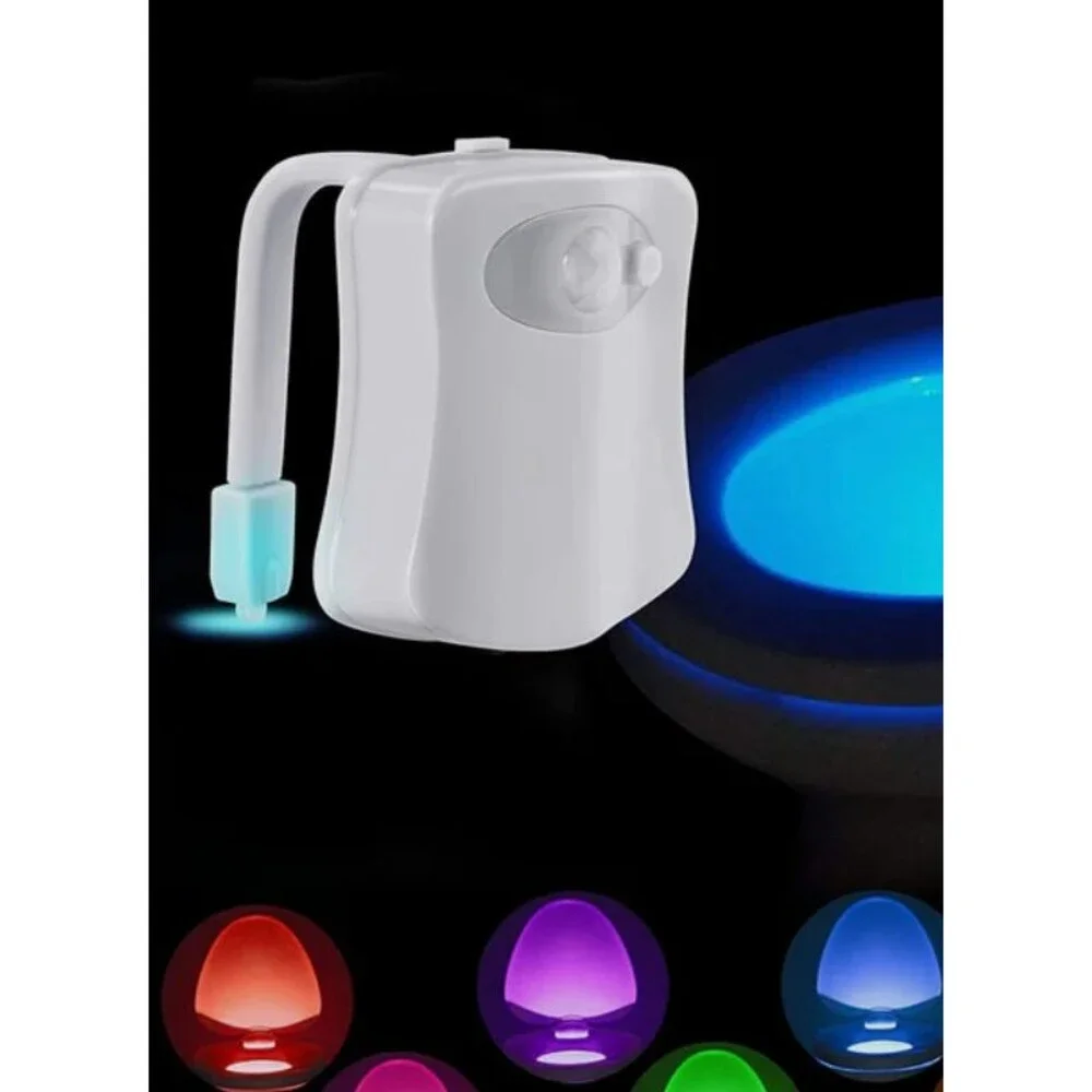 Glowbowl Motion Sensor LED Toilet Night Light Color Changing Bathroom Bowl Light